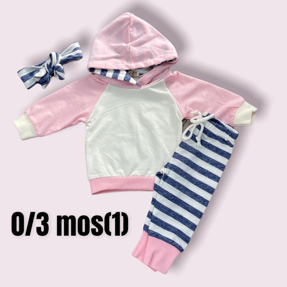 Boutique Baby Girl Tracksuit 3pc Set